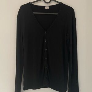 Aritzia Wilfred Free Button-Up Sweater Top